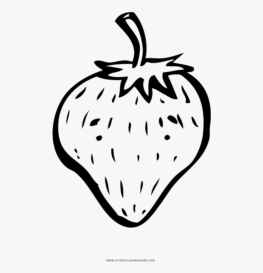 Strawberry Coloring Page, Transparent Clipart