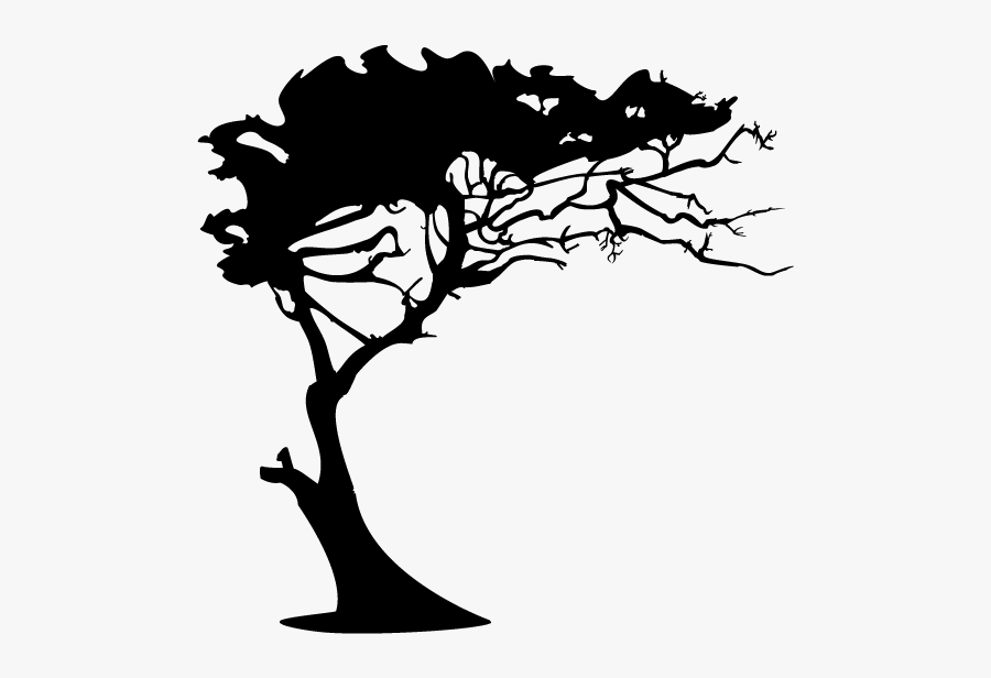 #africa #tree - Silhouette, Transparent Clipart