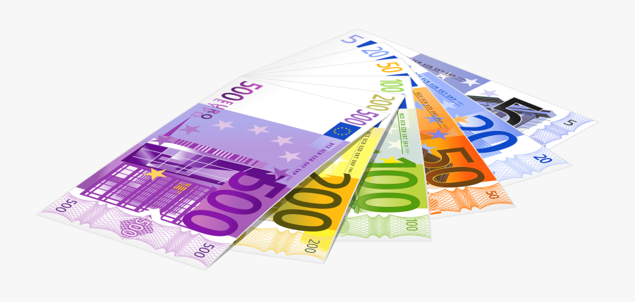 Euro Banknotes Png Clipart - Euros Clip Art, Transparent Clipart