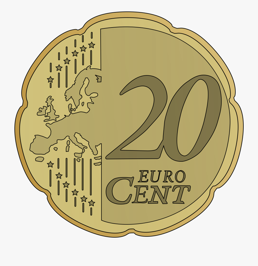Clip Art Cent Clip Art - 50 Cent Euro Png, Transparent Clipart