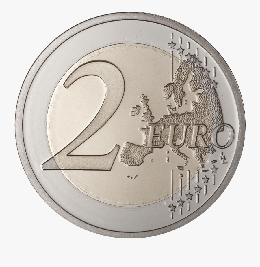 Transparent Png Stickpng - 2 Euros Coin Png, Transparent Clipart