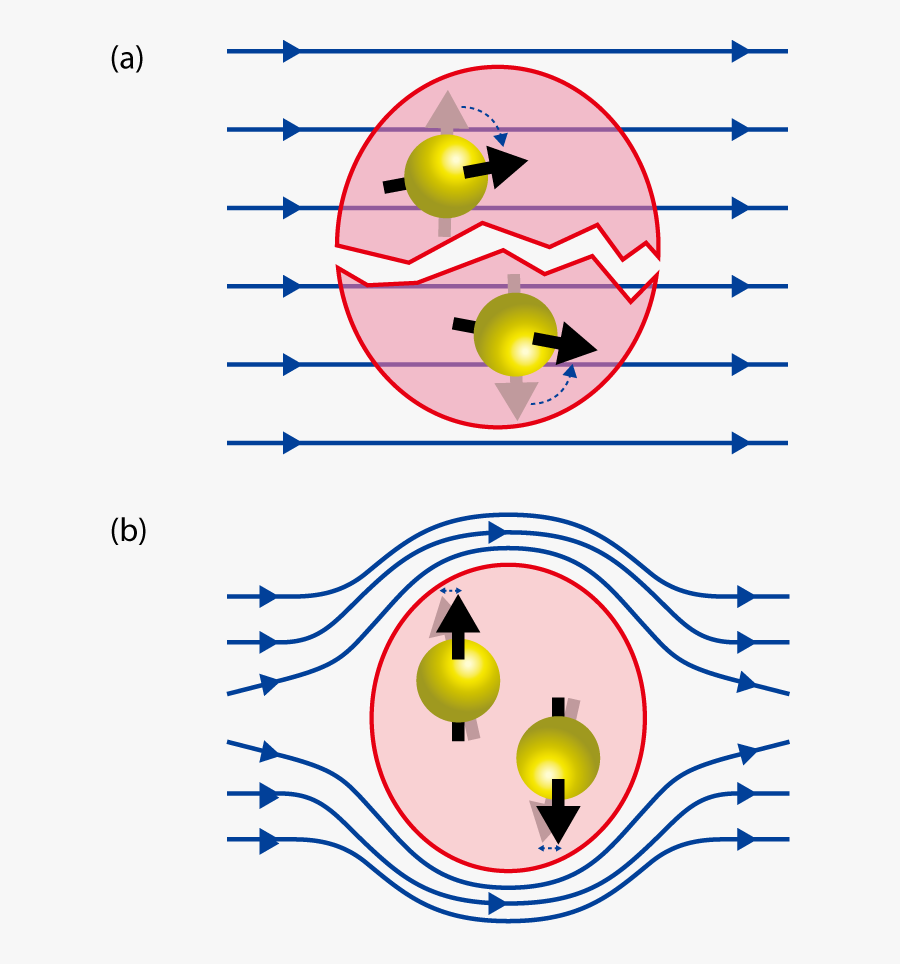 3-10 Behavior Of Cooper Pairs Under A Magnetic Field - Graphic Design, Transparent Clipart
