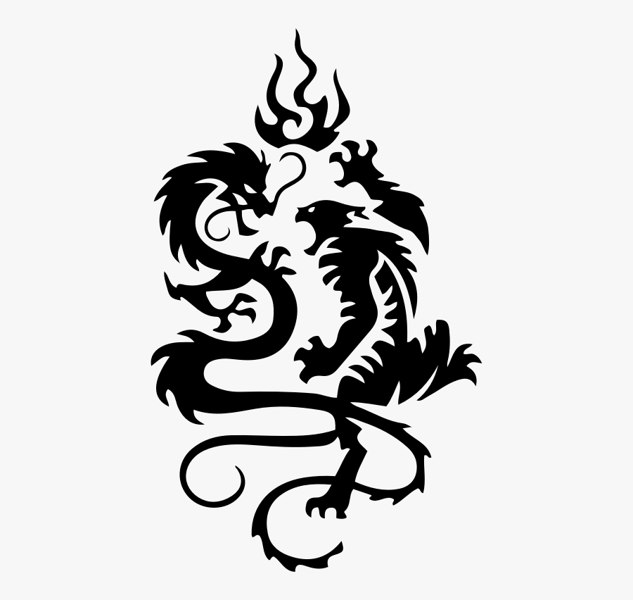 Tiger Shaolin Monastery Chinese Dragon Yin And Yang - Tattoo Yin Yang Dragon Tiger, Transparent Clipart