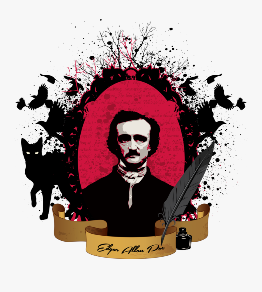 Edgar Allan Poe Clip Art, Transparent Clipart