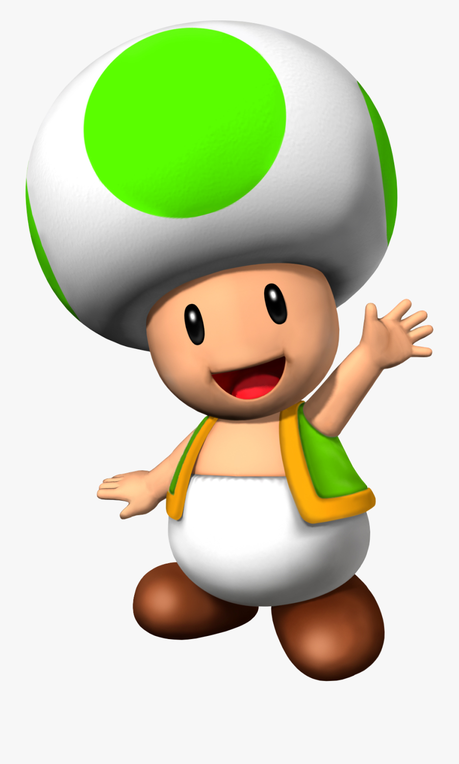 Toad Green Thing Clipart - Toad Mario Bros Png, Transparent Clipart