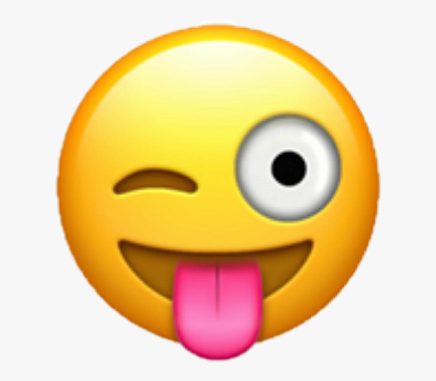 Emoji Smiley Wink Emoticon Face - Emoji 😜, Transparent Clipart
