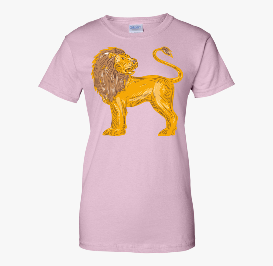 Transparent Angry Lion Png - T-shirt, Transparent Clipart