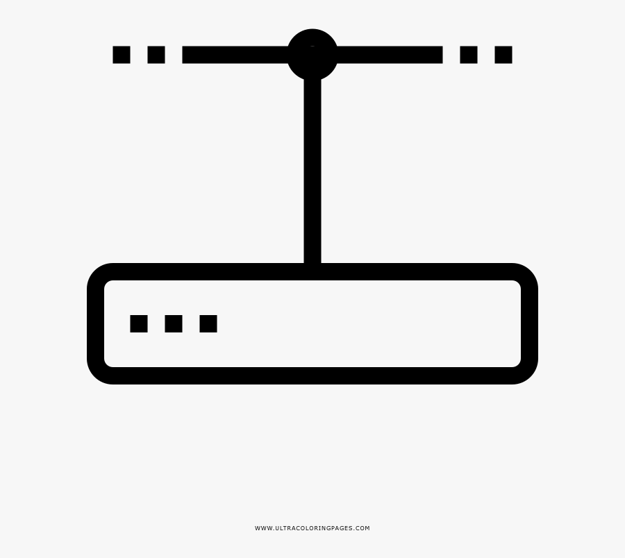 Modem Coloring Page - Helicopter Rotor, Transparent Clipart