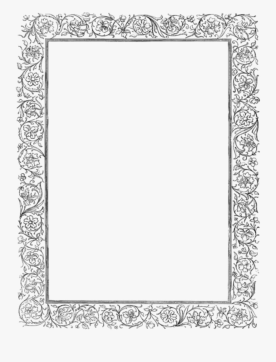 Download Victorian Paper Border Clipart Victorian Era - Victorian Border, Transparent Clipart