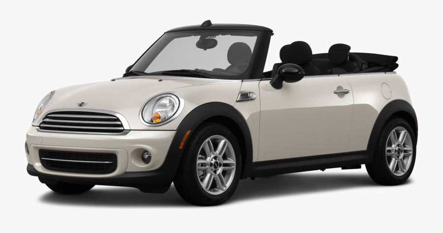 Transparent Mini Cooper Png - White Silver Mini Cooper Convertible, Transparent Clipart