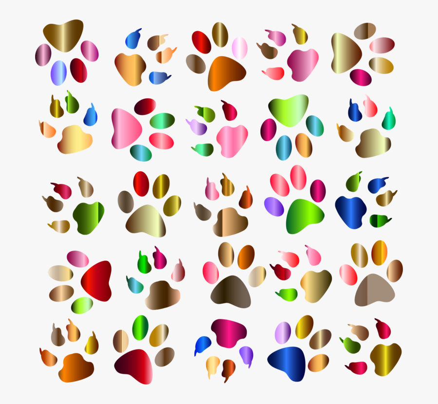 Heart,petal,paw - Free Dog Paw Background Clip Art, Transparent Clipart