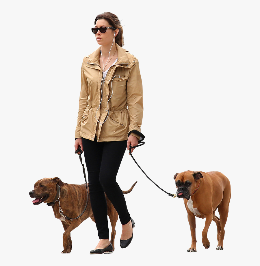 Person Walking Dog Png - Walking Dog Png, Transparent Clipart