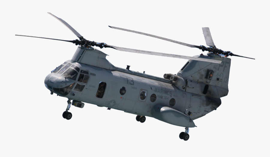 Clip Art Ch46 Helicopter - Ch46 Chinook, Transparent Clipart