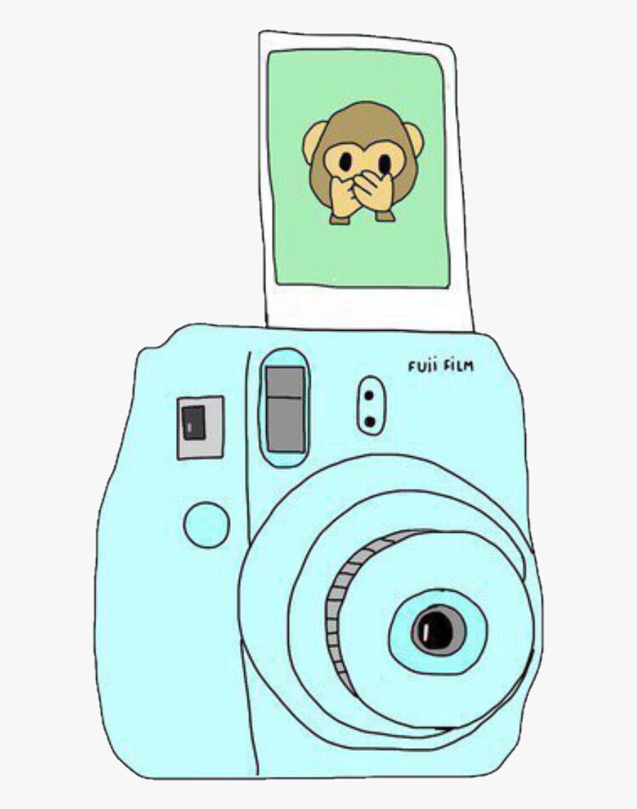 Camera Drawing Instant - Polaroid Camera Tumblr Png, Transparent Clipart