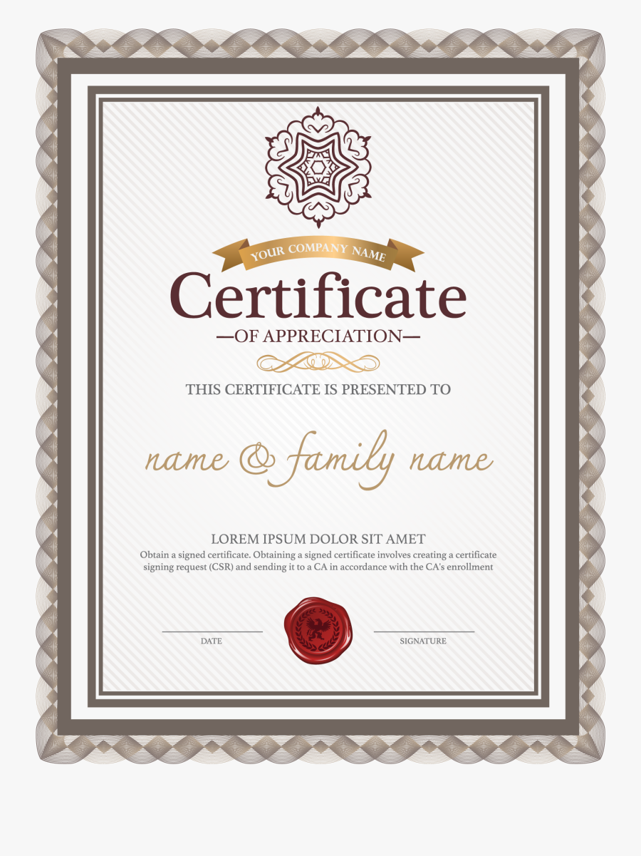 Certificate Png Background Image - Certificate Png, Transparent Clipart