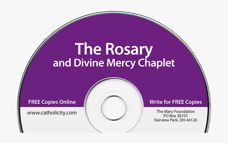 The Rosary And Divine Mercy Chaplet Free Cd From The - Mary Foundation The Rosary And Divine Mercy Chaplet, Transparent Clipart