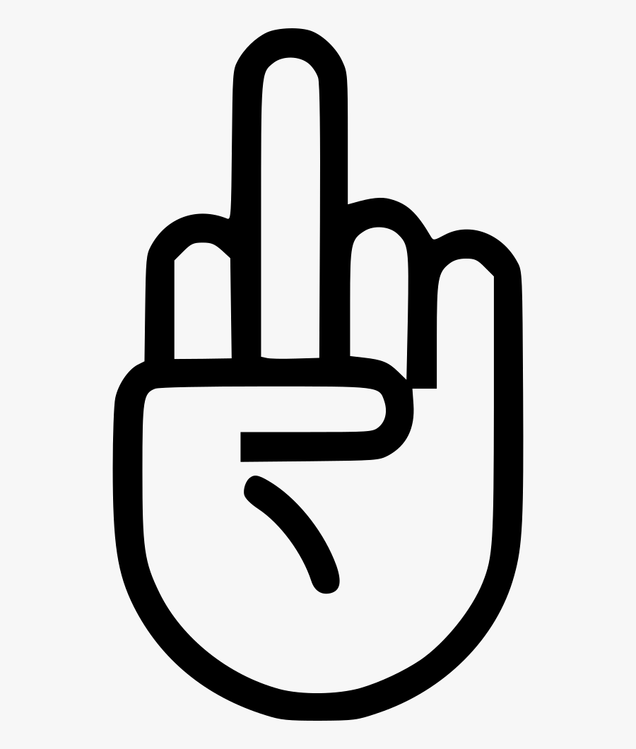 Fuck Off Fuck You Middle Finger Comments - Fuck You Finger Png, Transparent Clipart
