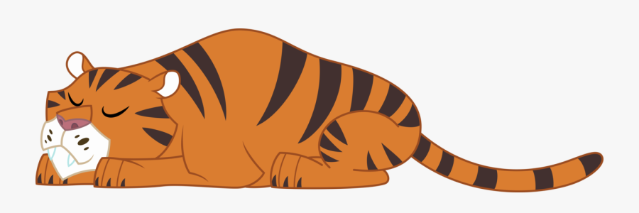 Tiger Clipart Sleeping - Tiger Vector Transparent Background, Transparent Clipart