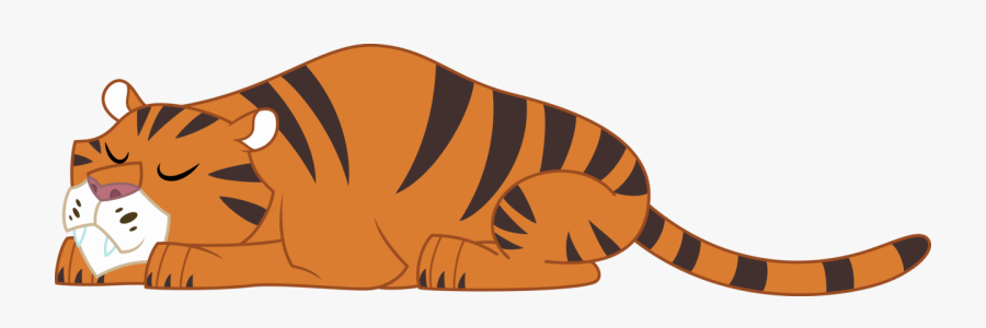 Tiger Clipart Sleeping - Tiger Vector Transparent Background , Free