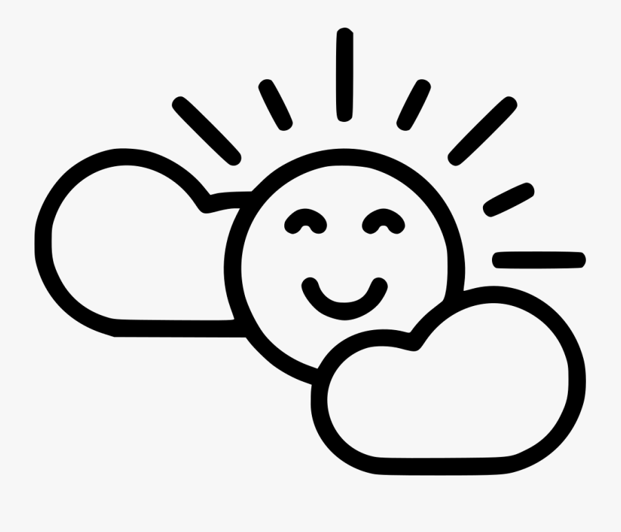 Spring Sun Happy Weather Season Comments - Happy Sun Icon Png, Transparent Clipart
