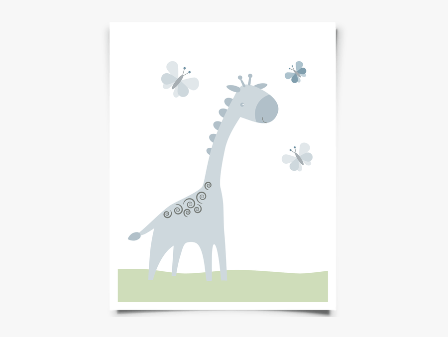 Clip Art Blue Giraffe Art And - Giraffe, Transparent Clipart