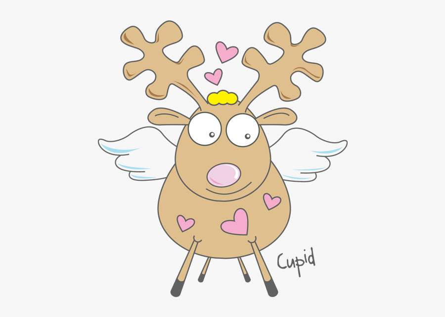 Your Guide To Studying - Cupid The Reindeer, Transparent Clipart