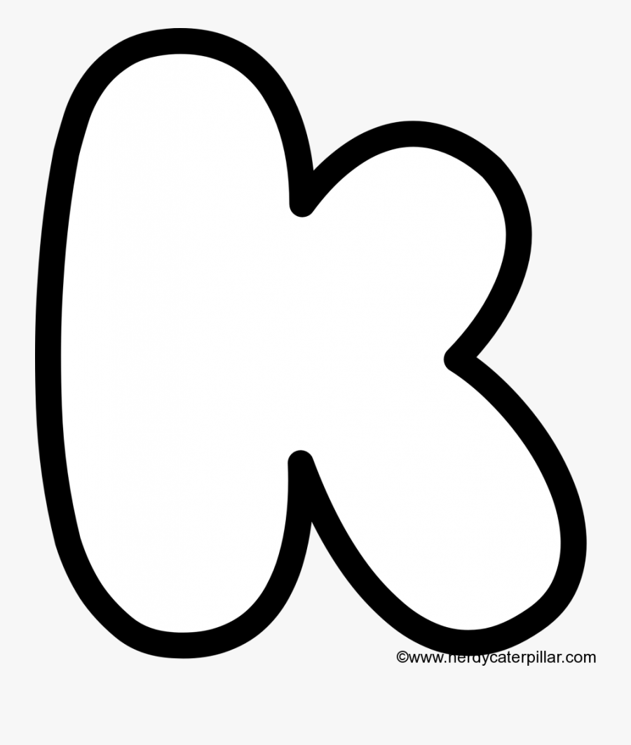 Lowercase Bubble Letter K , Free Transparent Clipart - ClipartKey