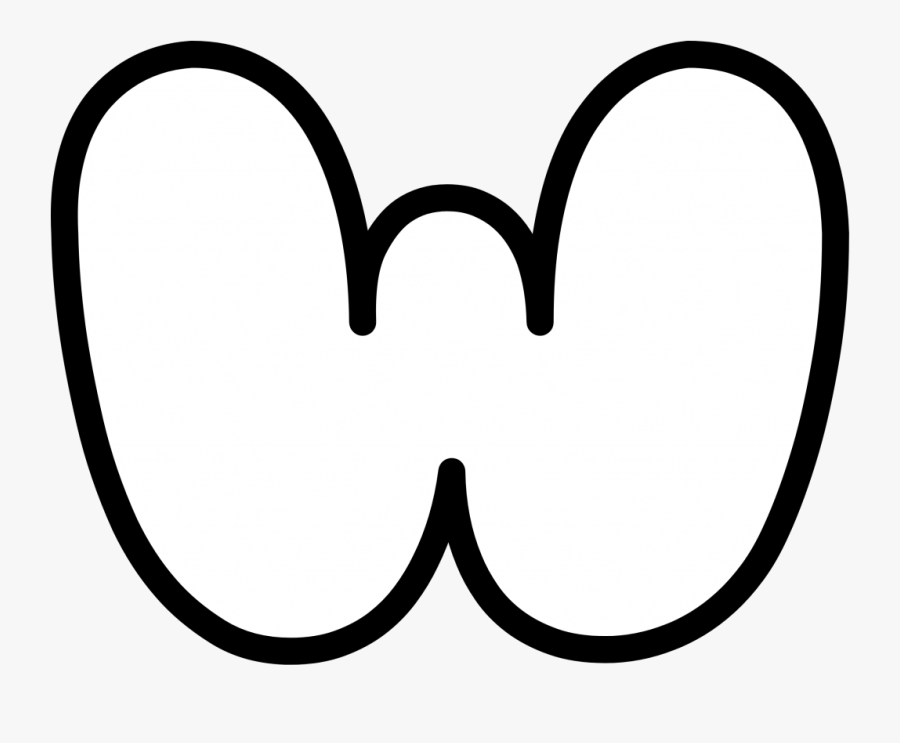 Uppercase Bubble Letter W - Bubble Letter W Uppercase , Free ...