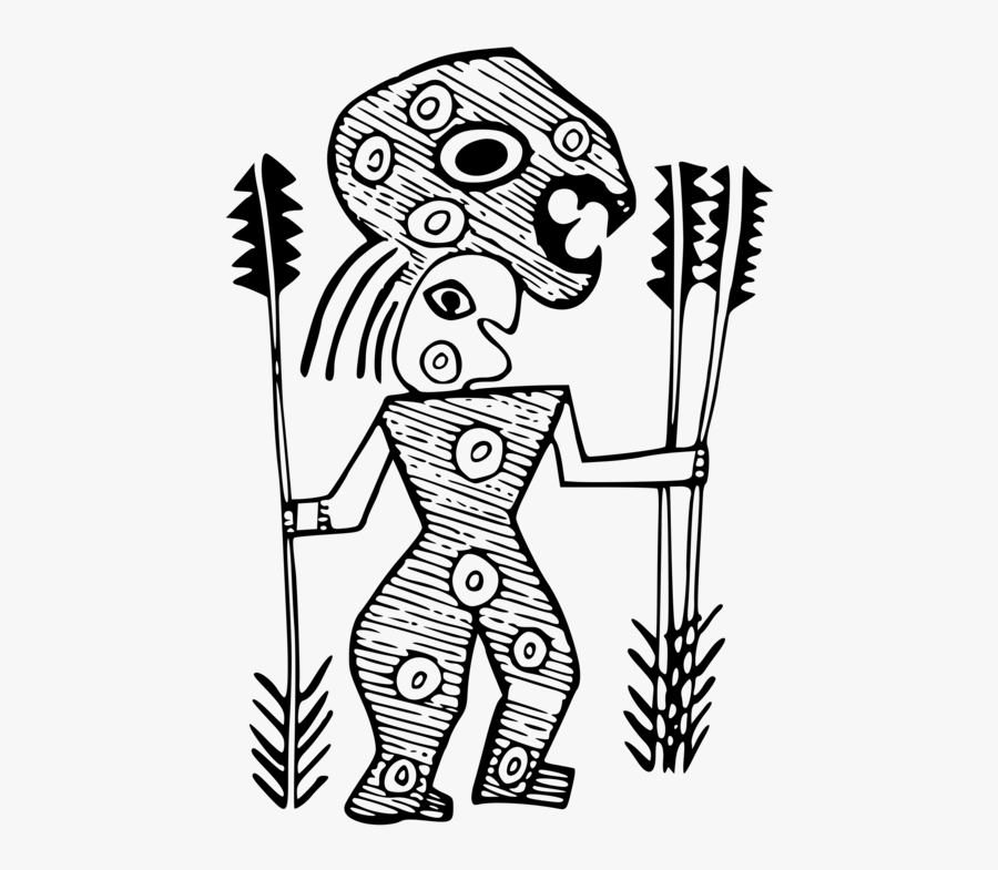 Art,skeleton,monochrome Photography - Indigenous Drawing Art, Transparent Clipart