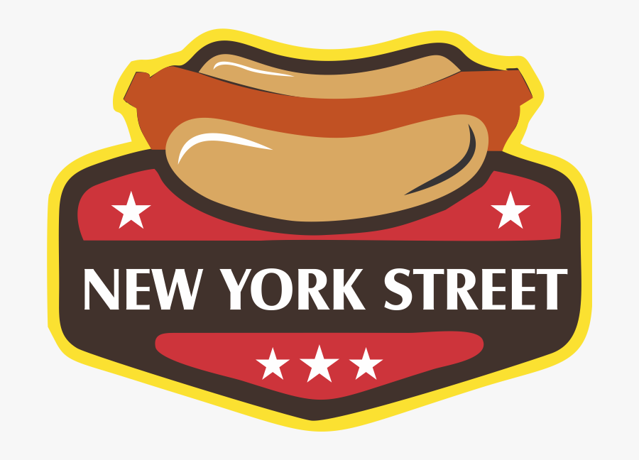 Pulled Pork Sandwich New York Street - Label, Transparent Clipart