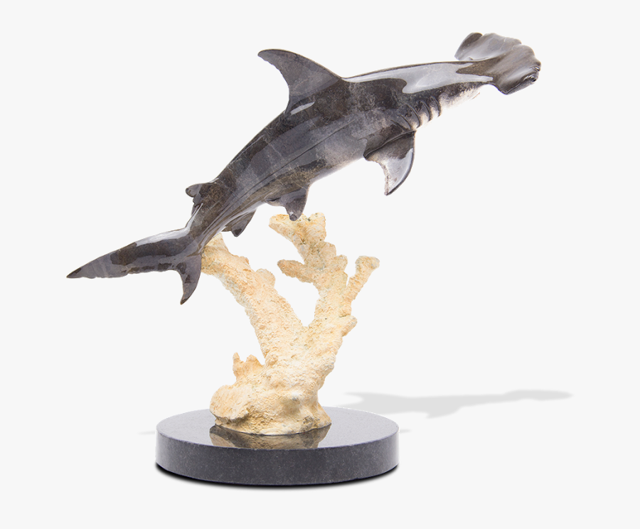Bronze Hammerhead Shark - Hammerhead Shark Sculpture, Transparent Clipart