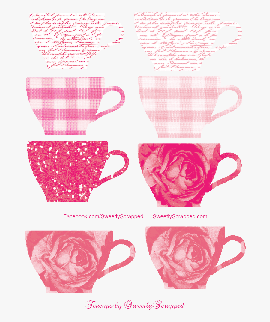 Vintage Tea Cup Clip Art Free Teacups Clipart And Digivintage - Tea Cups Printable, Transparent Clipart