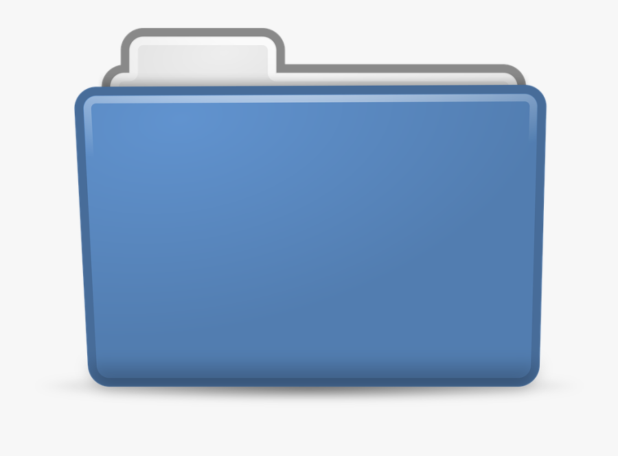 Blue, Folder, Icon, Icons, Matt, Symbol - Blue Folder Icon Png, Transparent Clipart