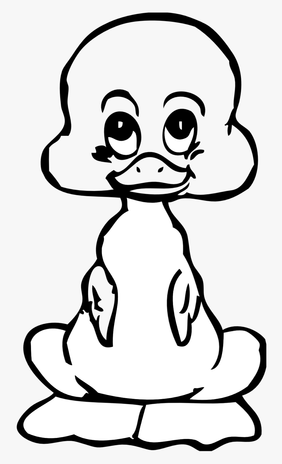 Duck Hunting Clipart Black And White - Ugly Duckling Clipart Black And White, Transparent Clipart