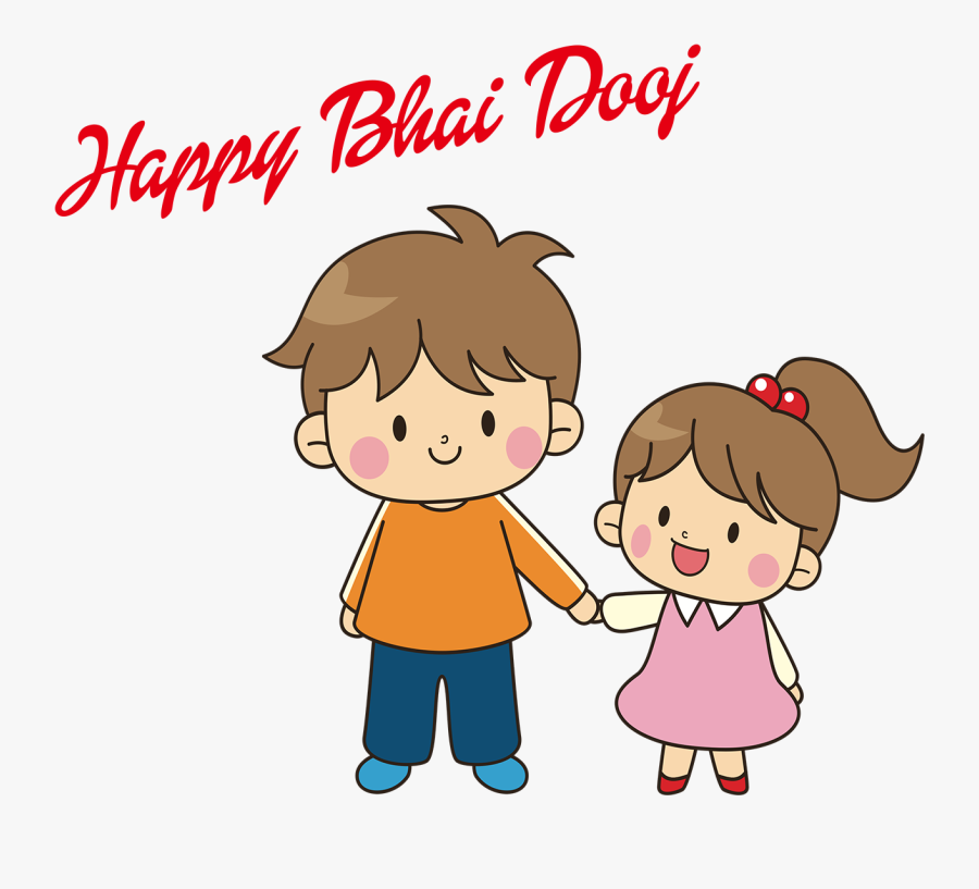 Happy Bhai Dooj Png Image File Brother And Sister Clipart Free Transparent Clipart Clipartkey