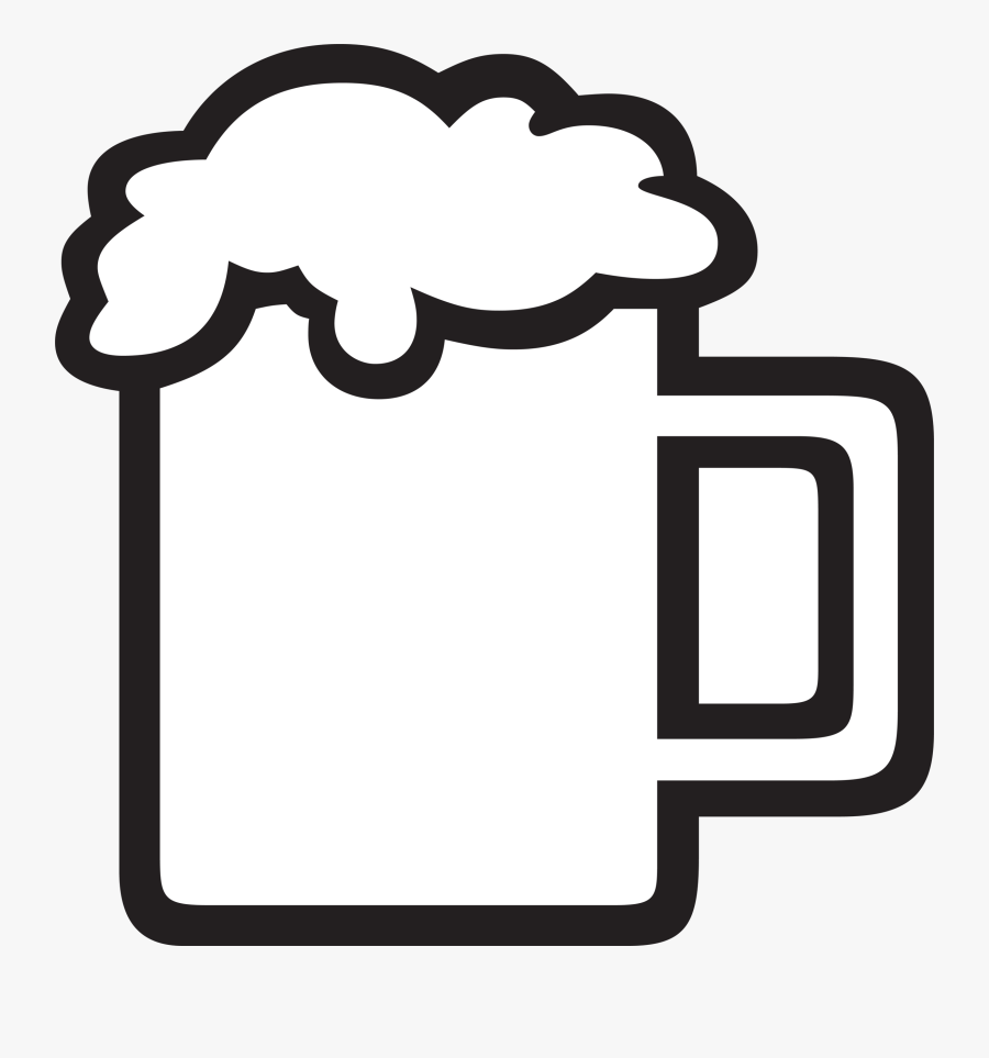 Beer Mug Of Clipart And Cliparts For Free Transparent - Outline Of Beer Glass, Transparent Clipart