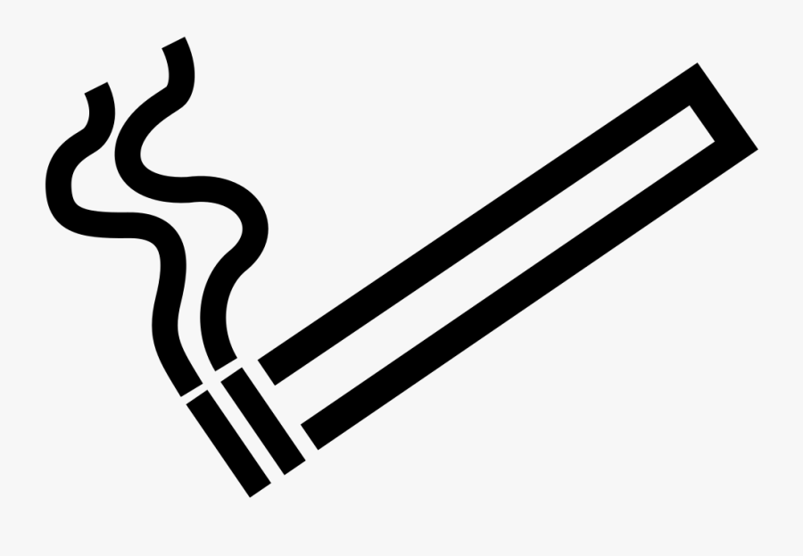 Cigarette Clipart Cigerette - Cigarette Black And White Png, Transparent Clipart