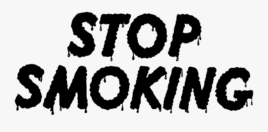 Silhouette,text,brand - Stop Smoking Clipart, Transparent Clipart
