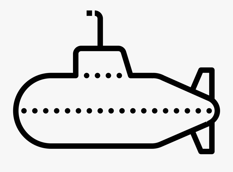 This Icon Is A Part Of A Collection Of Submarine Flat - Line Art, Transparent Clipart