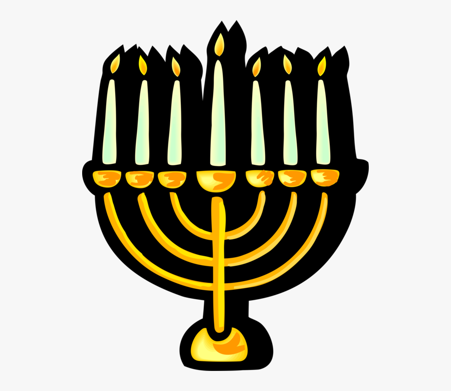 Clip Art Jewish Hanukkah Candles Image - Judaism, Transparent Clipart