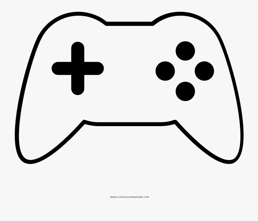 Game Controller Coloring Page, HD Png Download Transparent Png Image ...