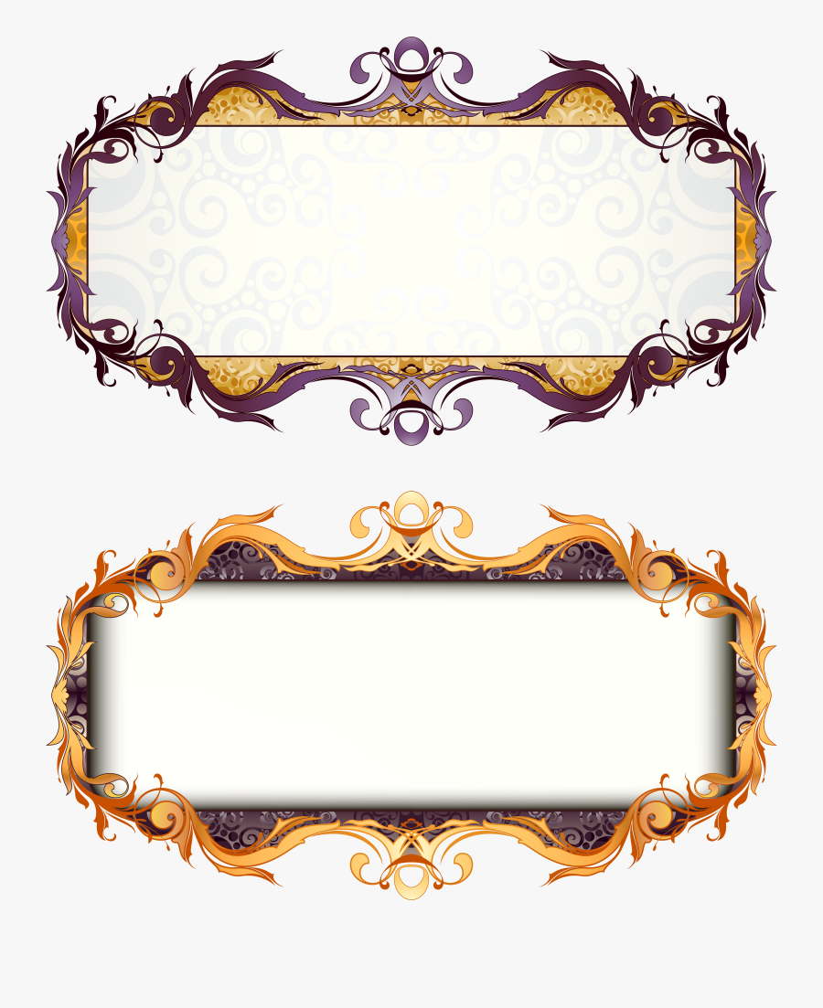 Picture Frame Art Deco - Title Frame Png, Transparent Clipart