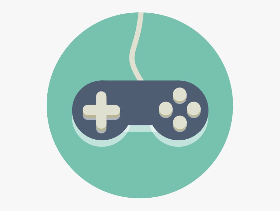 Video Game Controller Icon, Transparent Clipart