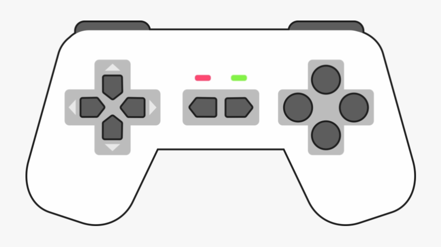 Xbox Controller One Playstation Accessory Game Controllers - Game Controller Clip Art Black And White, Transparent Clipart