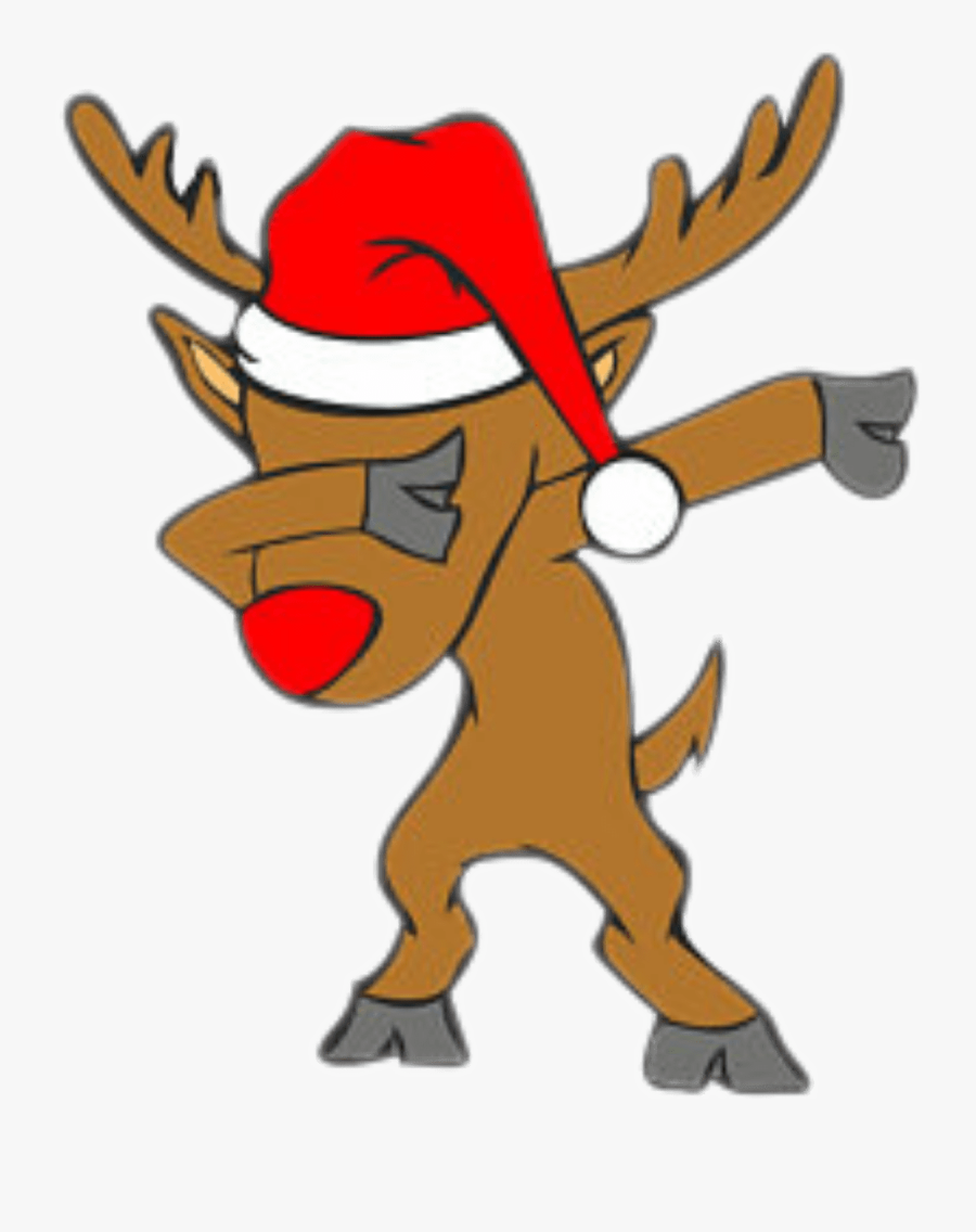 #ftestickers #reindeer #rudolph #dab #dance #christmas, Transparent Clipart