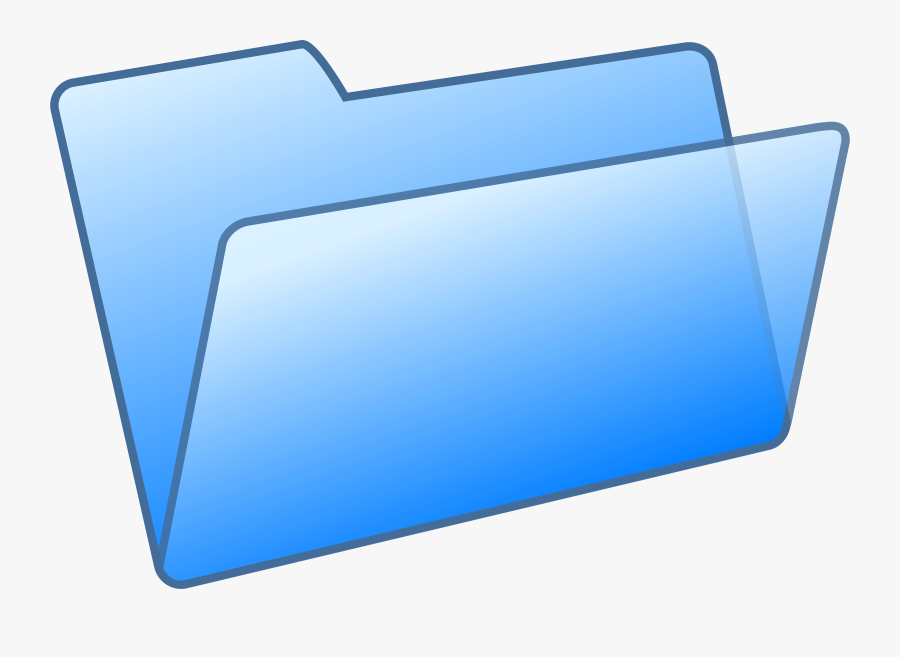 Blue Folder - Folder Clipart, Transparent Clipart