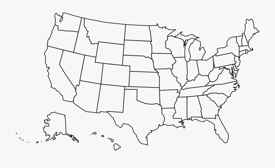 Usa Politique - Crater Lake Usa Map, Transparent Clipart