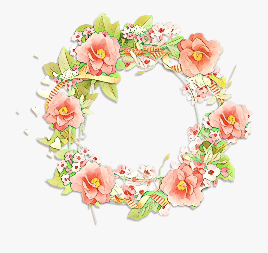 Floral Design Artificial Flower Wreath Cut Flowers - Beautiful Rose Round, Transparent Clipart