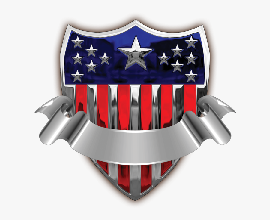 Usa Badge With Banner Transparent Png Clip Art Image - Usa Transparent Png Banner, Transparent Clipart