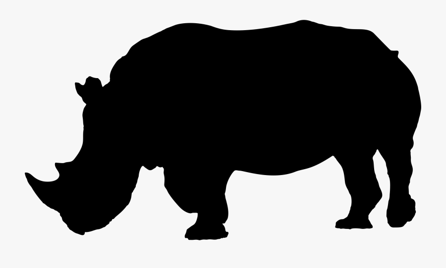 Rhino Png Pic - Rhino Silhouette Clip Art, Transparent Clipart